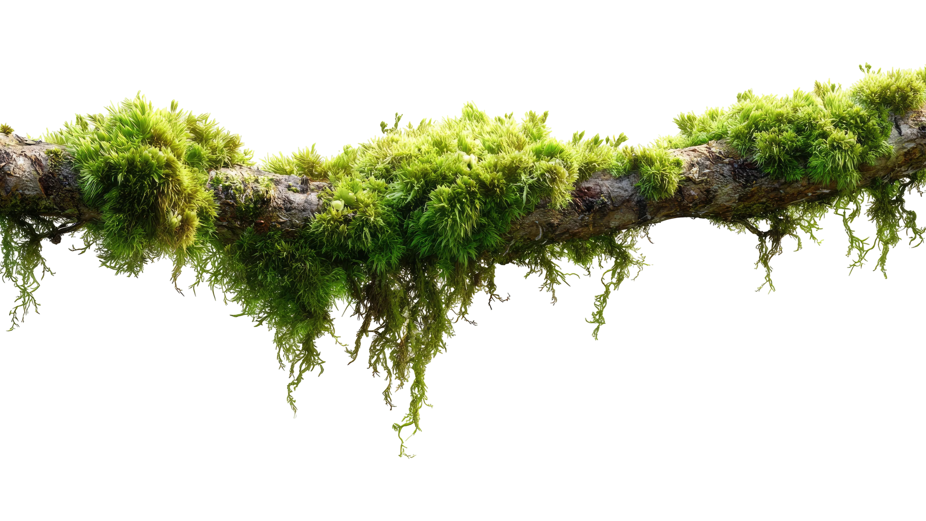 長滿苔蘚的樹枝